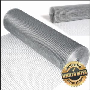 Dynabyte Hardware Cloth 1/2 inch 48 x 100 ft 19 Gauge - Hot Dip Galvanized After Welding