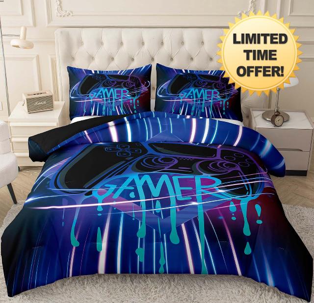 Peopleareok Gaming Comforter Sets for Kids