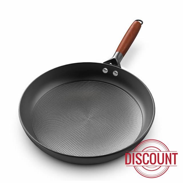 ZAZY Nonstick Cast Iron Skillets 12 Inch