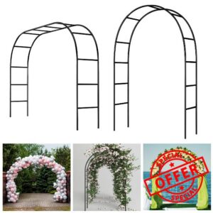 Thorise 7.9 Ft H x 4.6 Ft W Metal Pergola Arbor