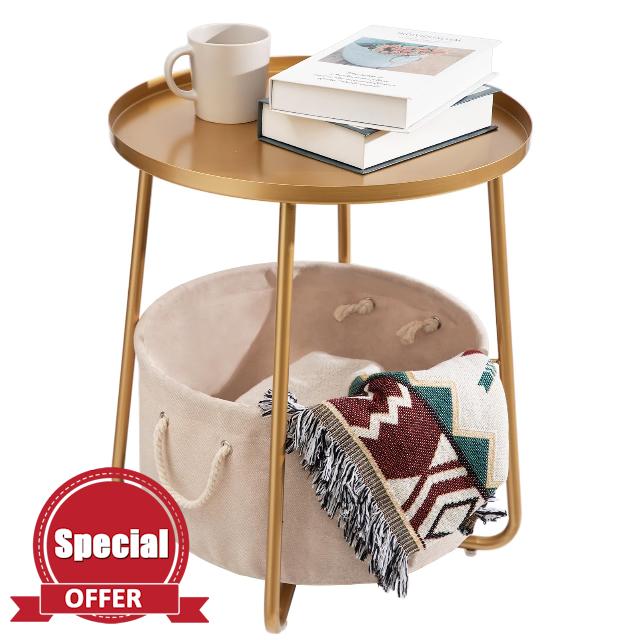 danpinera Gold Side Table