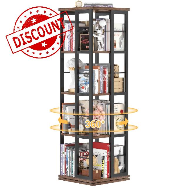 Aheaplus Rotating Bookshelf
