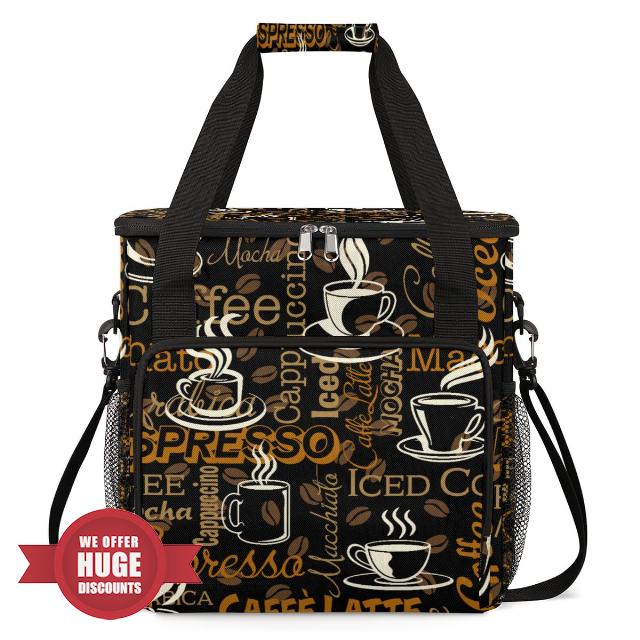 cfpolar Coffee Maker Carrying Bag Coffee (10) Waterproof Travel Carrying Organizer Case Thermal insulation Portable For Camping