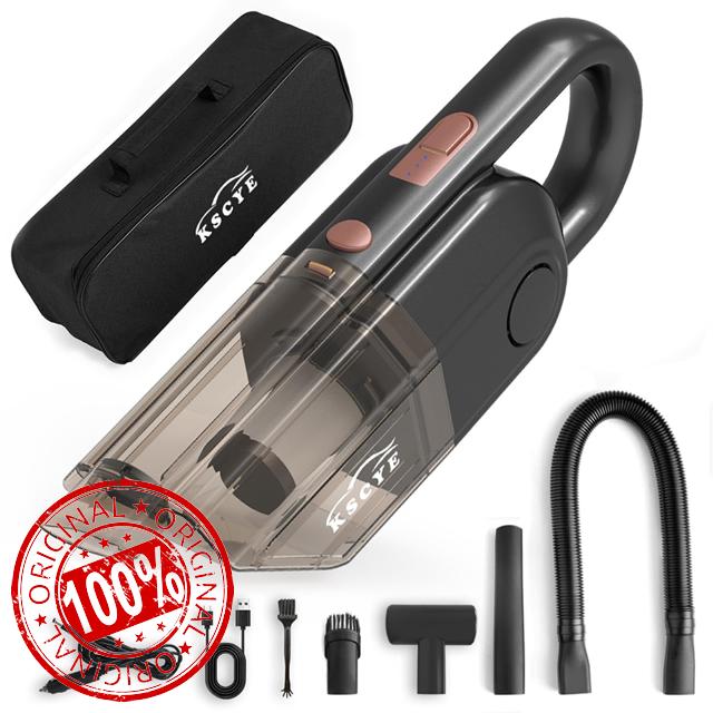 KSCYE Cordless Car Vacuum Cleaner -Portable 16000pa High Power Suction Vacuum for Car Interior Cleaning
