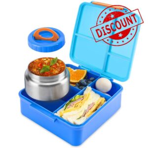 Bento Lunch Box for Kids With 8oz Soup Thermos