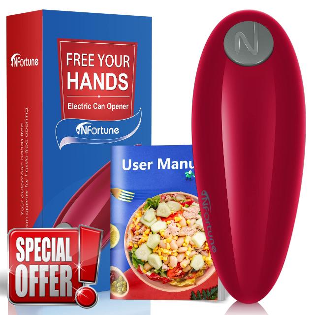 One-Touch Electric Can Opener Automatic Hand Free Can Opener for Arthritis and Seniors