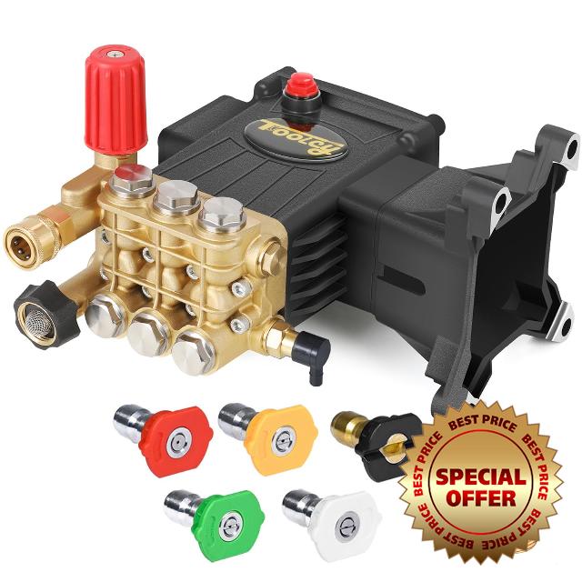 TOOLCY Pressure Washer Pump 3800-4000 PSI Max 3.8 GPM