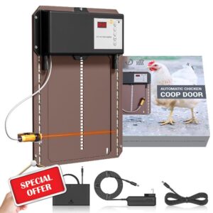 Automatic Chicken Coop Door Opener (Non-Battery Powered) with Timer