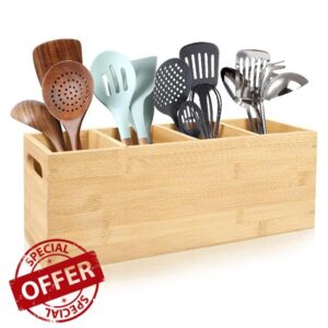 ChalkLit Bamboo Utensil Holder