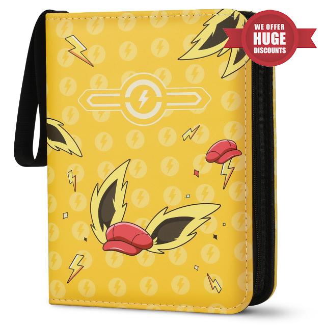 Card Binder for Cards 4-Pocket Trading Card Binder Card Games Collection Binder Card Holder Album Case Fits 440 Cards with 55 Removable Sleeves