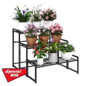 Simple Trending 3-Tier Metal Stair Plant Stand