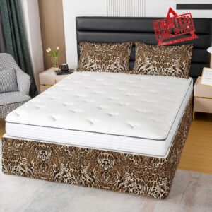 Feelyou Leopard Bedskirt Queen Size
