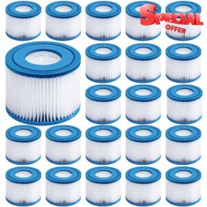 Pangda 24 Pieces Type VI Hot Tub Spa Filter Replacement Cartridge Compatible with 90352E 58323E