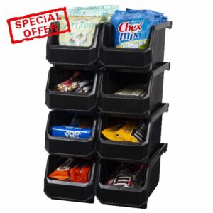 ReadySpace Plastic Containers Storage Bins for Closet
