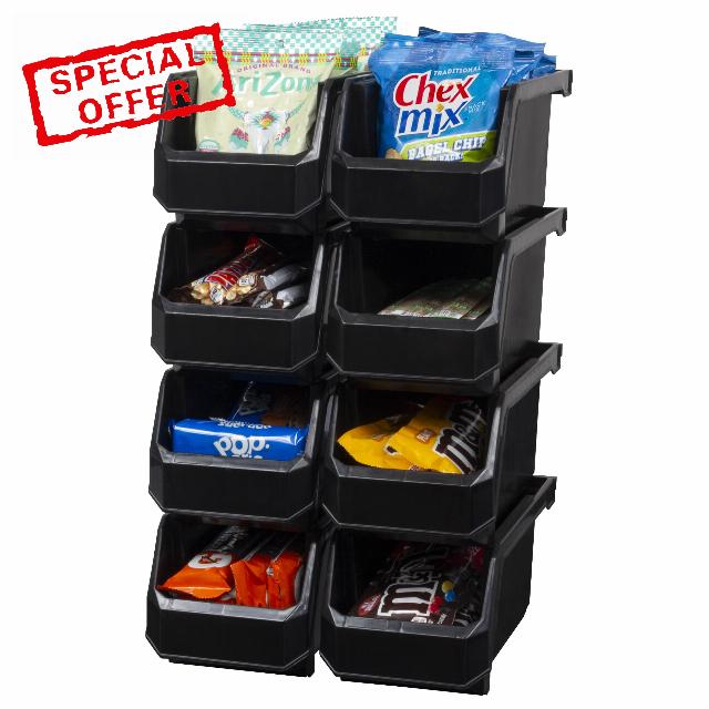 ReadySpace Plastic Containers Storage Bins for Closet