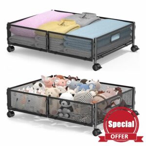 Lingusta Under Bed Storage with Wheels