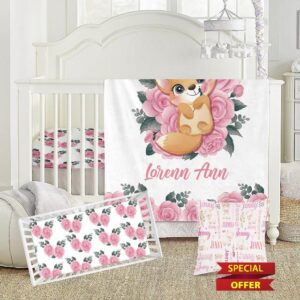 KAINSY Cartton Baby Bedding Set - Personalized Crib Bedding