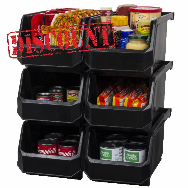 ReadySpace Plastic Containers Storage Bins for Closet