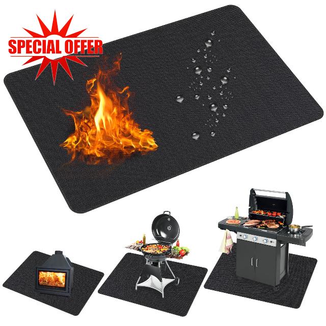 McKuk 70 x 48 inch Under Grill Mats for Outdoor Grill
