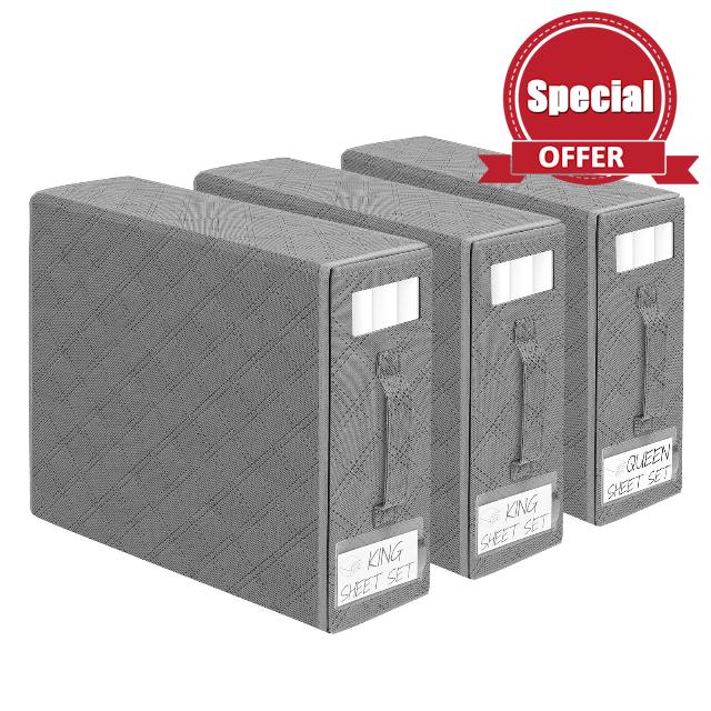 Furniok Bed Sheet-Organizers and Storage - for Queen or King Size