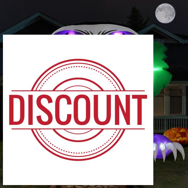 Funflatable Giant 10 FT Halloween Inflatables Clown Archway Outdoor Decorations
