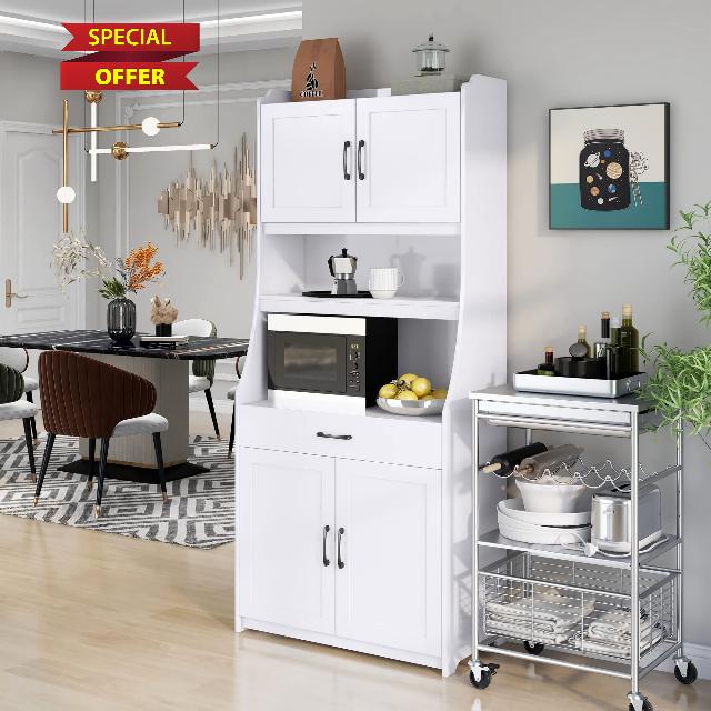 Susici Kitchen Pantry Cabinet