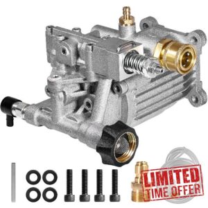 MUTURQ Horizontal Pressure Washer Pump 3/4" Shaft