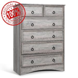 VVFLU Tall Dresser Grey for Bedroom