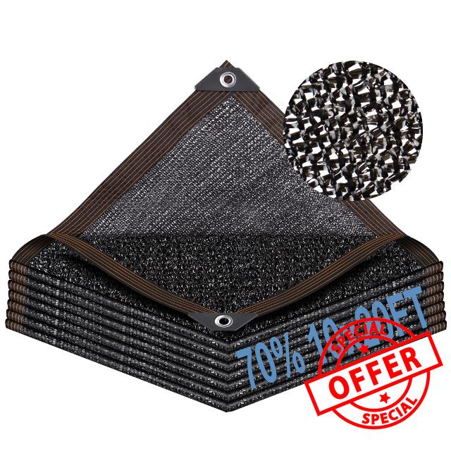 LCHUANG 70% Garden Shade Cloth with Grommets