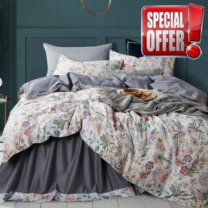 KASBLUEL Floral Duvet Cover King