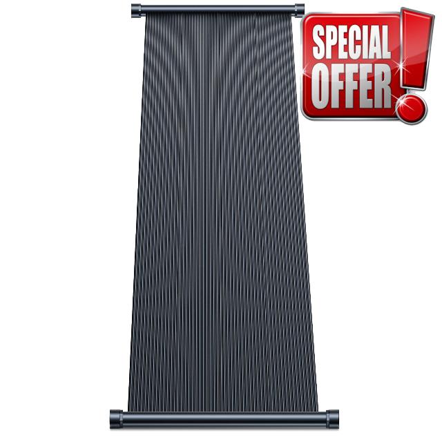 YiViKPE Solar Powered 2 by 20-Feet Panel Pool Efficient Heating System