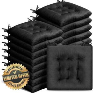 Timgle 16 Pack Seat Cushion Chair Cushions Pads Patio Cushions for Outdoor Furniture Chair Pads with Ties Non Slip Chair Mat for Kitchen Office Dining Sofa Indoor Outdoor Use