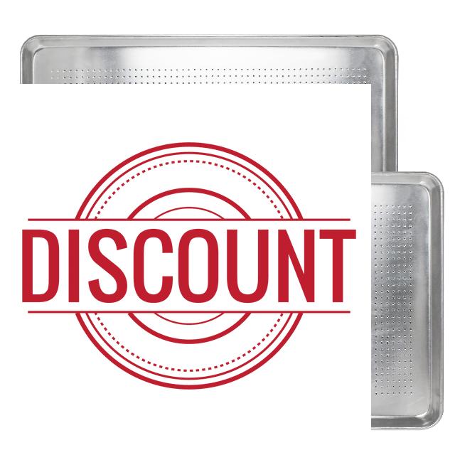 TrueCraftware Set of 2 Aluminum 18" x 13" Half Size Perforated Sheet Pan- Baking Pan Baking Tray Cookie Sheet for Oven Perfect for Baking Roasting