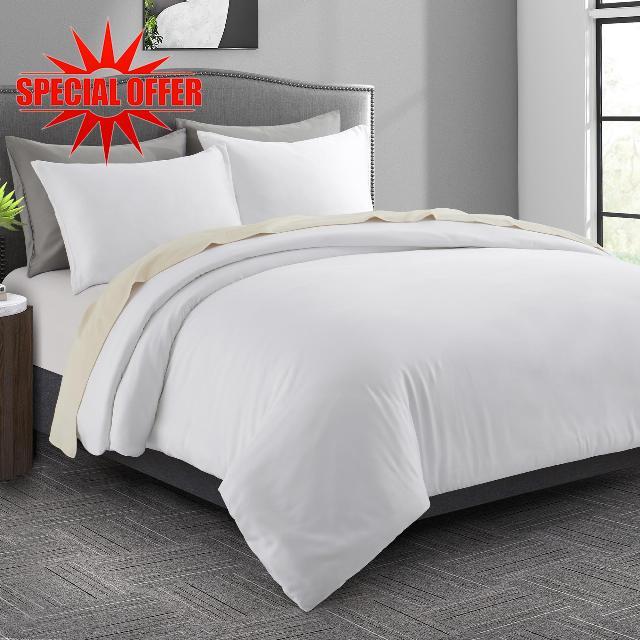 Dreamhood Bamboo Duvet Cover Set White