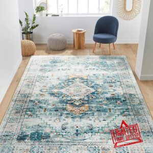 Persian Rug for Living Room Area Rugs 5x7 Living Room Rug Washable 5x7 Rug Vintage Rug 5x7 Area Rugs