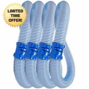 ANSIKE 2023 Upgrade 4 Pcs Pool Cleaner Hose Replace R0527700 Compatible with Zodiac Baracuda Mx6 Mx8 Swimming Pool Cleaner Parts Cleaner Lock Hose 39" Twist Lock Hose