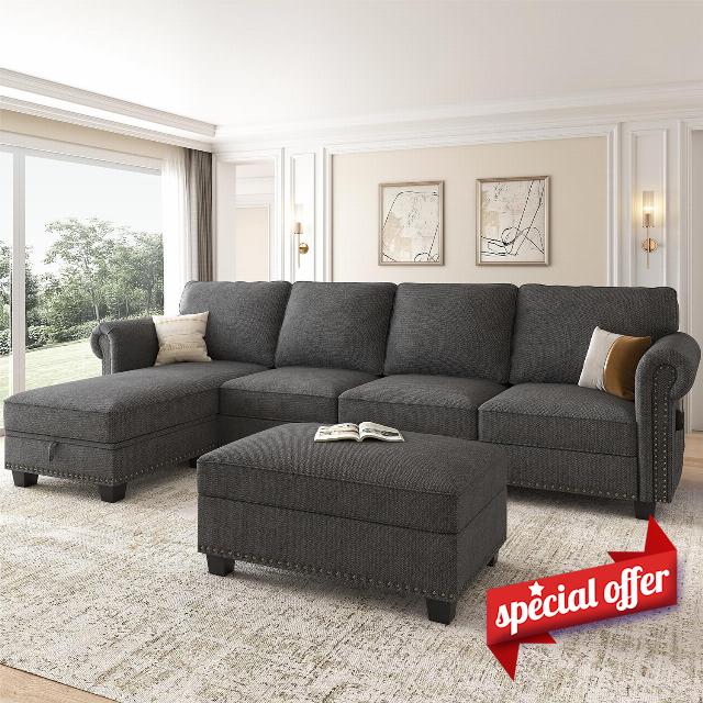 Nolany Sectional Couch with Chaise