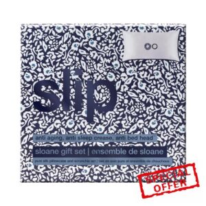 Slip Silk Queen Gift Set - Sloane - The Slipsilk Difference Highest Grade 22 Momme Mulberry Silk - 1x Queen Silk Pillowcase