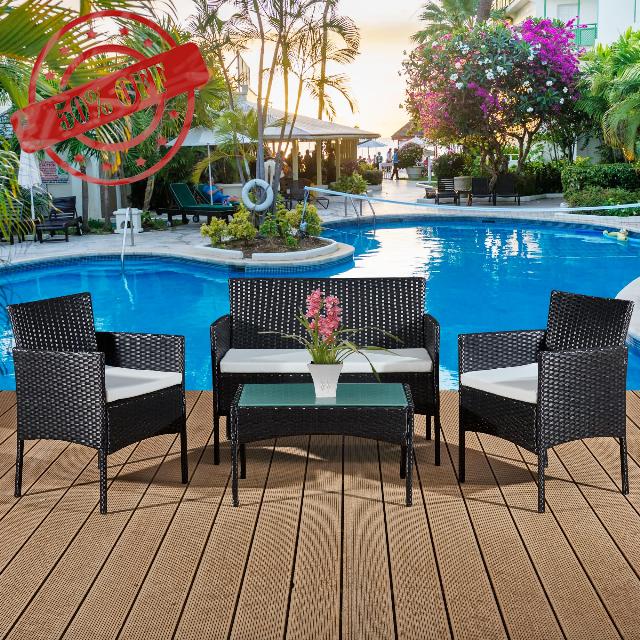 Aweather 4 Pieces Patio Furniture Set