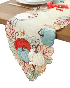 AILUOQI Pumpkins Fall Table Runner