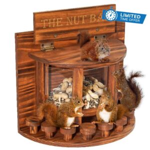 MIXUMON Crescent Squirrel Feeder Table