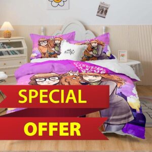 GREGG Anime Dog Bedding Set Cute Cartoon Bedroom Comforter Sets for Boys Girls (scb2