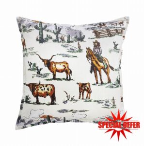Paseo Road by HiEnd Accents | Western Bedding Ranch Life Euro Pillow Sham