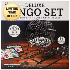 Deluxe Metal Bingo Case - Bingo Night Play Kit - Includes Metal Bingo Cage
