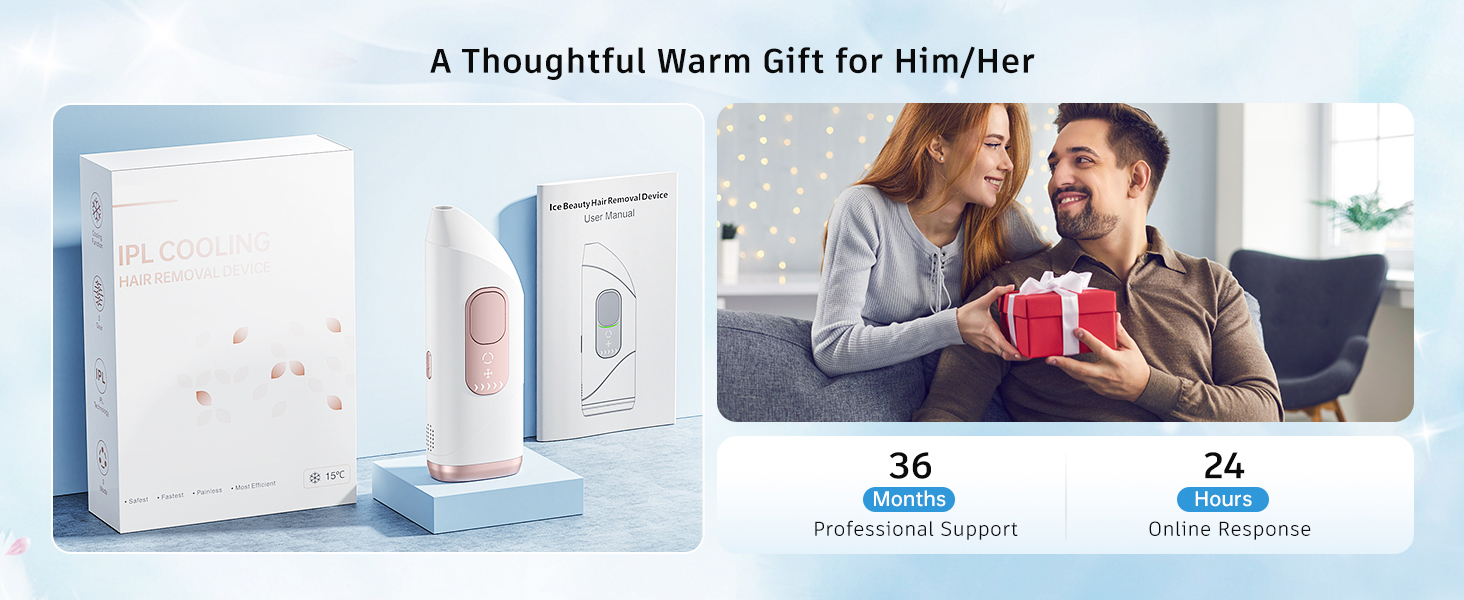 AMINZER IPL Laser Hair Removal with Cooling System