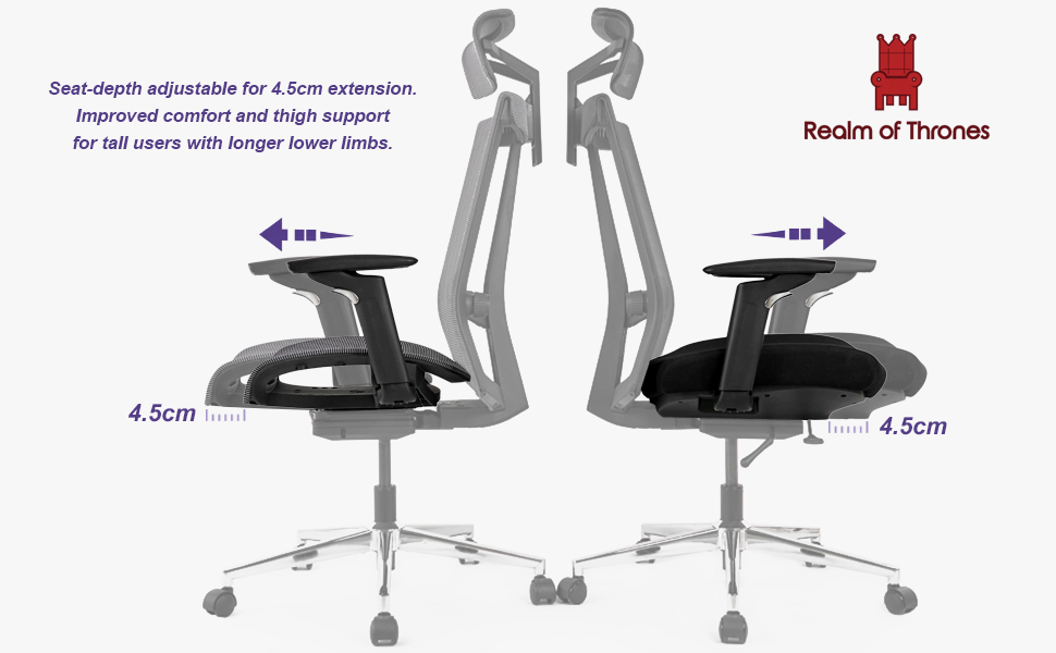 Realm of Thrones Commodore Ergonomic Office Chair for Business Office