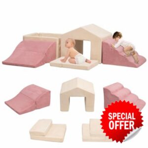 MOOZHEALTH Soft Play Climb and Crawl Activity Playset