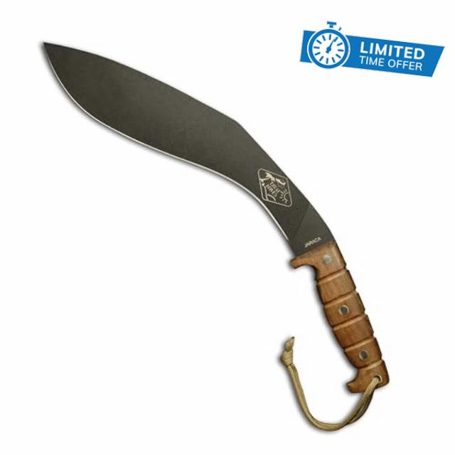 ESEE Knives EXPAT Jaraca Kukri Machete - Cordura Sheath - Walnut Wood Handle