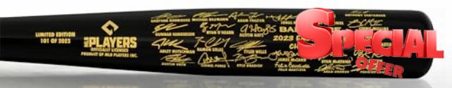 Baltimore 2023 East Division Champions Team Signature Black Maple Bat