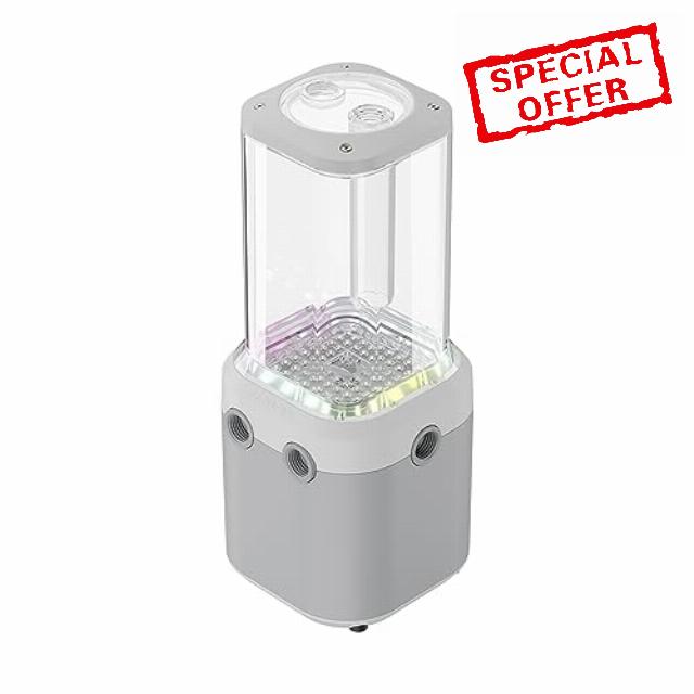 Corsair iCUE LINK XD5 RGB ELITE Pump-Reservoir Unit - D5 PWM Pump - 22 Addressable RGB LEDs - 440ml Transparent Reservoir - White